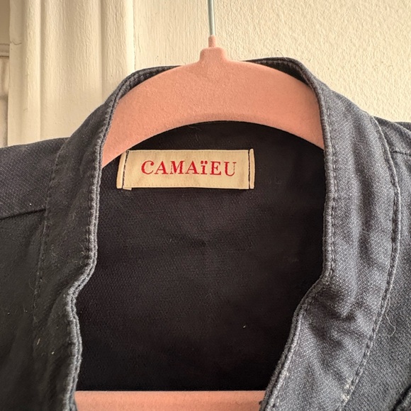 Women's Navy Utility Jacket - Picture 3 of 3